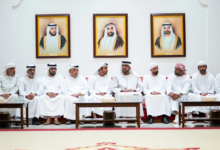 محمد بن حمدان بن زايد يُقدِّم واجب العزاء في وفاة خميس بطي الرميثي