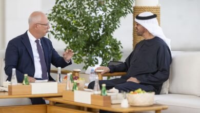 رئيس الدولة يستقبل مبعوث الرئيس الروسي