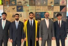 ولي عهد عجمان يشهد حفل نيل حميد بن عمار درجة الماجستيرمن كلية كينغز لندن