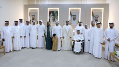 حمدان بن محمد يحضر أفراح المطيوعي والمزروعي