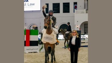 الفارسان الهاجري والكربي يتصدران أولى منافسات دولية القفز "فئة النجمتين"