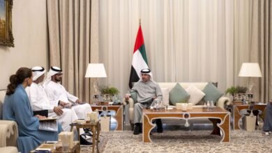 هزاع بن زايد يستقبل وفداً من الشركة العالمية القابضة ومجموعة "2 بوينت زيرو" الاستثمارية