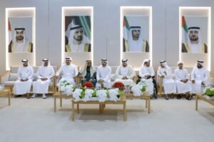 حمدان بن محمد يحضر أفراح المطيوعي والمزروعي