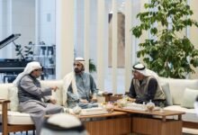 رئيس الدولة يستقبل محمد بن راشد