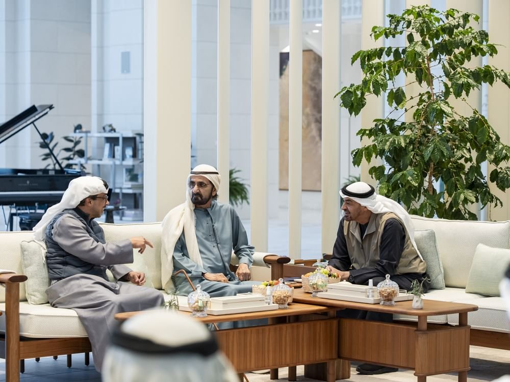 رئيس الدولة يستقبل محمد بن راشد 1 رئيس الدولة يستقبل محمد بن راشد