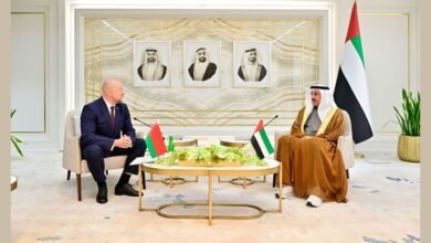 صقر غباش يبحث التعاون البرلماني مع سفراء العراق والصين وبيلاروسيا وليتوانيا