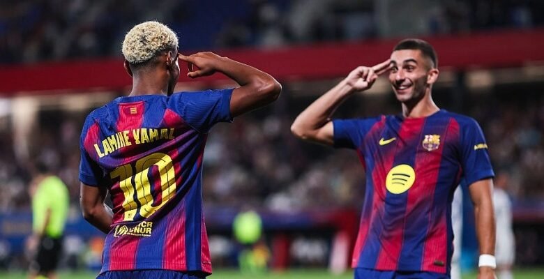برشلونة يخسر جهود يامال وتوريس أمام سلافيا براج 4 برشلونة