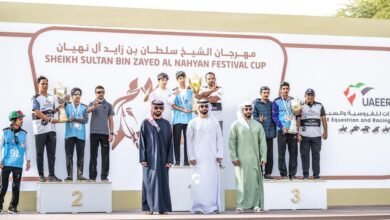 الفارس محمد راشد مغير بطل "الشباب والناشئين" بمهرجان سلطان بن زايد للقدرة