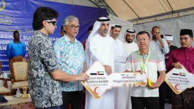 الهلال الأحمر الإماراتي يدشن المرحلة الأخيرة لمشروع المنازل للمتضررين من الفيضانات في ماليزيا