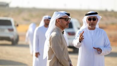 هزاع بن زايد يزور بحيرة زاخر والمخيمات الشتوية في منطقة العين