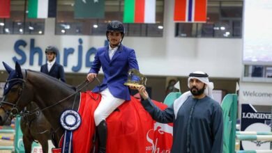 بطولة الشارقة لكأس الأمم لقفز الحواجز تتوج الفائزين في أولى منافساتها