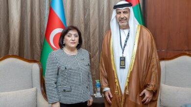 "الوطني الاتحادي" يلتقي رئيسة الجمعية الوطنية في أذربيجان على هامش الآسيوي بالبحرين 3 "الوطني الاتحادي" يلتقي رئيسة الجمعية الوطنية في أذربيجان على هامش الآسيوي بالبحرين