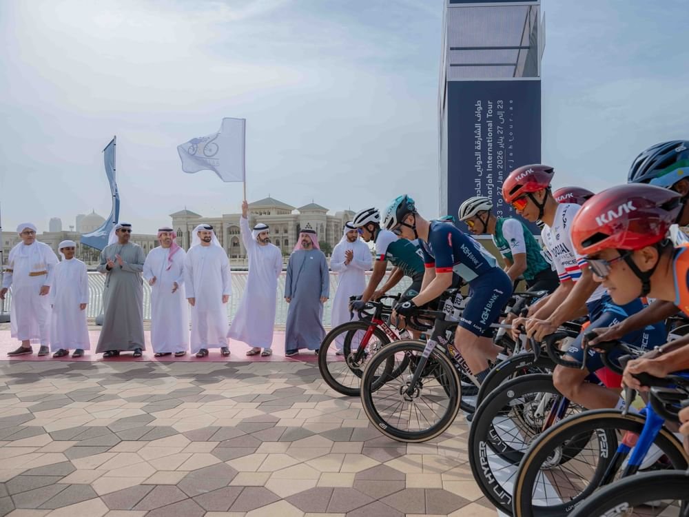 سالم بن عبد الرحمن القاسمي يشهد انطلاق طواف الشارقة الدولي الـ 11 للدراجات الهوائية 1 سالم بن عبد الرحمن القاسمي يشهد انطلاق طواف الشارقة الدولي الـ 11 للدراجات الهوائية