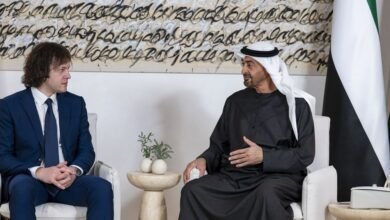 رئيس الدولة ورئيس وزراء جورجيا يبحثان تعزيز التعاون في إطار الشراكة الاقتصادية الشاملة بين البلدين