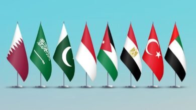 بيان مشترك لوزراء خارجية الإمارات، وتركيا، ومصر، والأردن، وإندونيسيا، وباكستان، والسعودية، وقطر