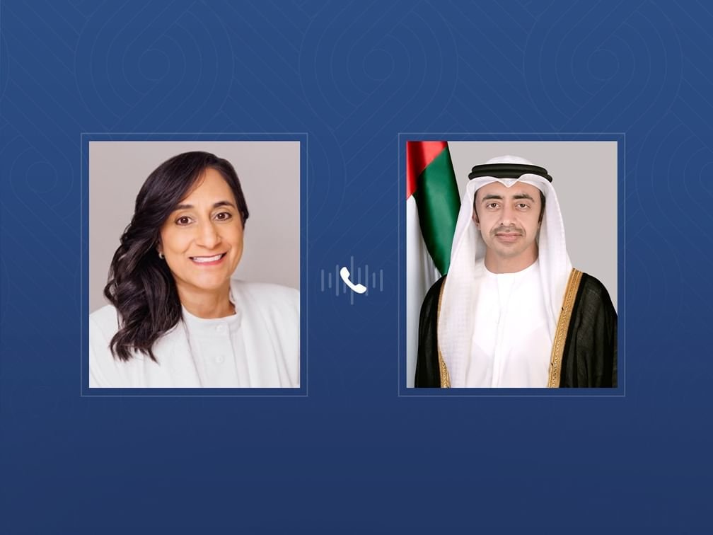 عبدالله بن زايد ووزيرة خارجية كندا يبحثان هاتفيا تعزيز علاقات التعاون بين البلدين 1 عبدالله بن زايد ووزيرة خارجية كندا يبحثان هاتفيا تعزيز علاقات التعاون بين البلدين