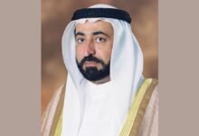 حاكم الشارقة يعزي ملك الأردن في وفاة رئيس الوزراء الأسبق