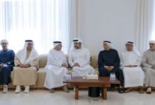 مكتوم بن محمد يقدّم واجب العزاء في وفاة حليمة عبدالمنان عبدالرحمن العور