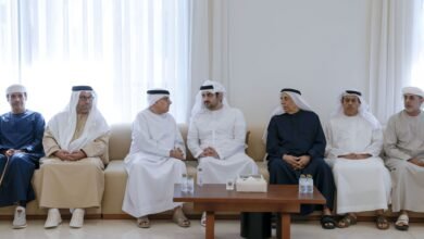 مكتوم بن محمد يقدّم واجب العزاء في وفاة حليمة عبدالمنان عبدالرحمن العور