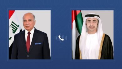 عبدالله بن زايد ونائب رئيس الوزراء وزير الخارجية العراقي يبحثان هاتفياً العلاقات الأخوية بين البلدين