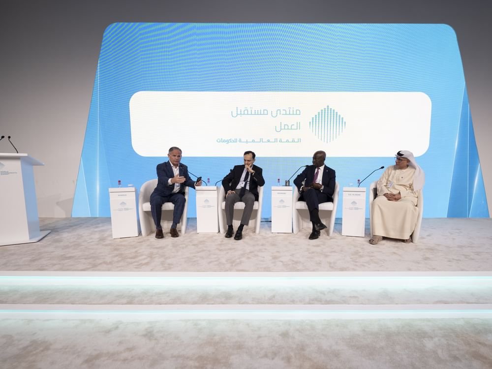 ضمن "قمة الحكومات"/ "منتدى مستقبل العمل 2026" يبحث تطوير أطر شاملة لتأهيل ودعم القوى العاملة والوظائف الناشئة وأثر الرقمنة على مهارات المستقبل 1 ضمن "قمة الحكومات"/ "منتدى مستقبل العمل 2026" يبحث تطوير أطر شاملة لتأهيل ودعم القوى العاملة والوظائف الناشئة وأثر الرقمنة على مهارات المستقبل