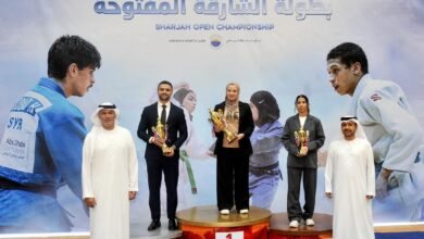 "كلباء لرياضة المرأة" و"الفجيرة للفنون القتالية" يتصدران بطولة الشارقة للجودو 3 "كلباء لرياضة المرأة" و"الفجيرة للفنون القتالية" يتصدران بطولة الشارقة للجودو