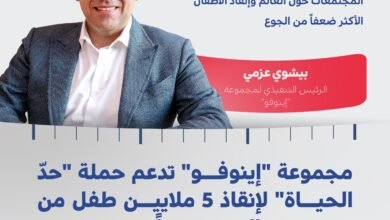 مجموعة "إينوفو" تدعم حملة "حدّ الحياة" بـ5 ملايين درهم 2 مجموعة "إينوفو" تدعم حملة "حدّ الحياة" بـ5 ملايين درهم