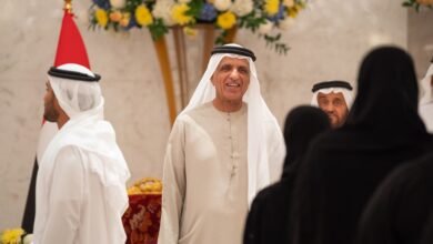 سعود بن صقر يستقبل المهنئين بحلول شهر رمضان المبارك