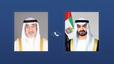 رئيس الدولة يطمئن خلال اتصال هاتفي على صحة فهد اليوسف