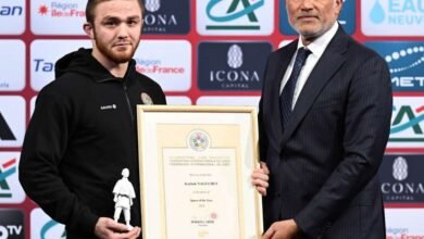 لاعب بمنتخب الإمارات للجودو يحقق أعلى "معدل نقاط" في جوائز الاتحاد الدولي