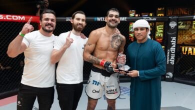البرازيلي ماتشادو يتوج بلقب النسخة 67 من بطولة محاربي الإمارات للفنون القتالية
