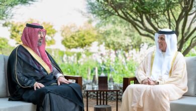 سعود بن صقر يستقبل القنصل العام للمملكة العربية السعودية