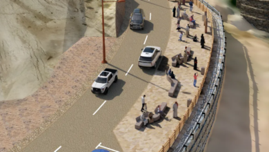 البلديات والنقل تبدأ مشروع تطوير طريق سد مبزرة في منطقة العين 2 البلديات والنقل