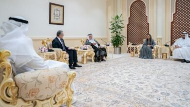 حاكم الشارقة يستقبل مدير عام اليونسكو