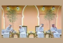 حاكم عجمان وولي عهده يتقبلان التهاني بشهر رمضان من العويس والزيودي ووجهاء القبائل