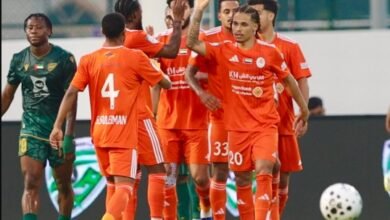 عجمان يستعرض عضلاته بخماسية في خورفكان 2 عجمان