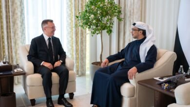 منصور بن زايد يستقبل السفير التركي لدى الدولة