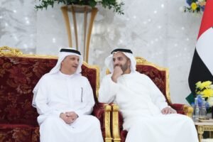 سعود بن صقر يستقبل المهنئين بحلول شهر رمضان المبارك