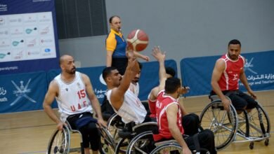 منتخب السلة على الكراسي المتحركة يفوز على عمان في افتتاح ألعاب "غرب آسيا البارالمبية"