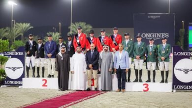 الفريق الألماني بطلاً لكأس الأمم لقفز الحواجز بالشارقة 1 الفريق الألماني بطلاً لكأس الأمم لقفز الحواجز بالشارقة