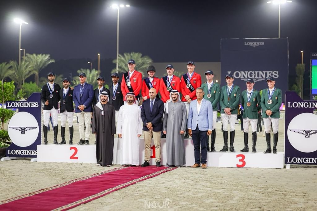 الفريق الألماني بطلاً لكأس الأمم لقفز الحواجز بالشارقة 1 الفريق الألماني بطلاً لكأس الأمم لقفز الحواجز بالشارقة