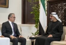 خالد بن محمد بن زايد يستقبل مدير عام منظمة الأمم المتحدة للتربية والعلم والثقافة "اليونسكو"