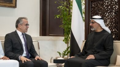 خالد بن محمد بن زايد يستقبل مدير عام منظمة الأمم المتحدة للتربية والعلم والثقافة "اليونسكو"