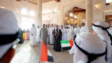 حاكم الشارقة يفتتح سوق شريعة الذيد