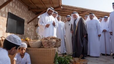 حاكم الشارقة يفتتح برج المضارسة في مدينة الذيد