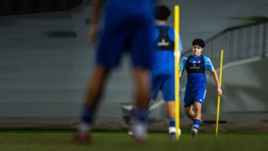 أبيض الناشئين يتدرب في العين ويواجه نظيره السنغافوري وديًّا