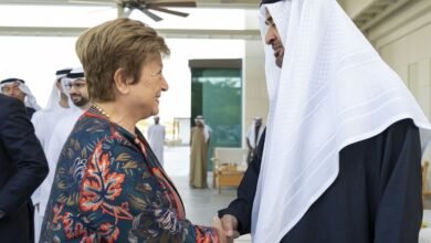 رئيس الدولة يستقبل مديرة صندوق النقد الدولي