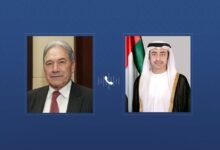 عبدالله بن زايد ووزير خارجية نيوزيلندا يبحثان هاتفيا علاقات التعاون والشراكة بين البلدين