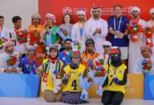 حمدان بن سلطان يتوج الفائزين في"سباق الهجن" بألعاب االماسترز"