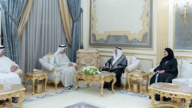 حاكم الشارقة يتبادل التهاني بحلول شهر رمضان مع رئيس وأعضاء المجلس الوطني الاتحادي 2 حاكم الشارقة يتبادل التهاني بحلول شهر رمضان مع رئيس وأعضاء المجلس الوطني الاتحادي